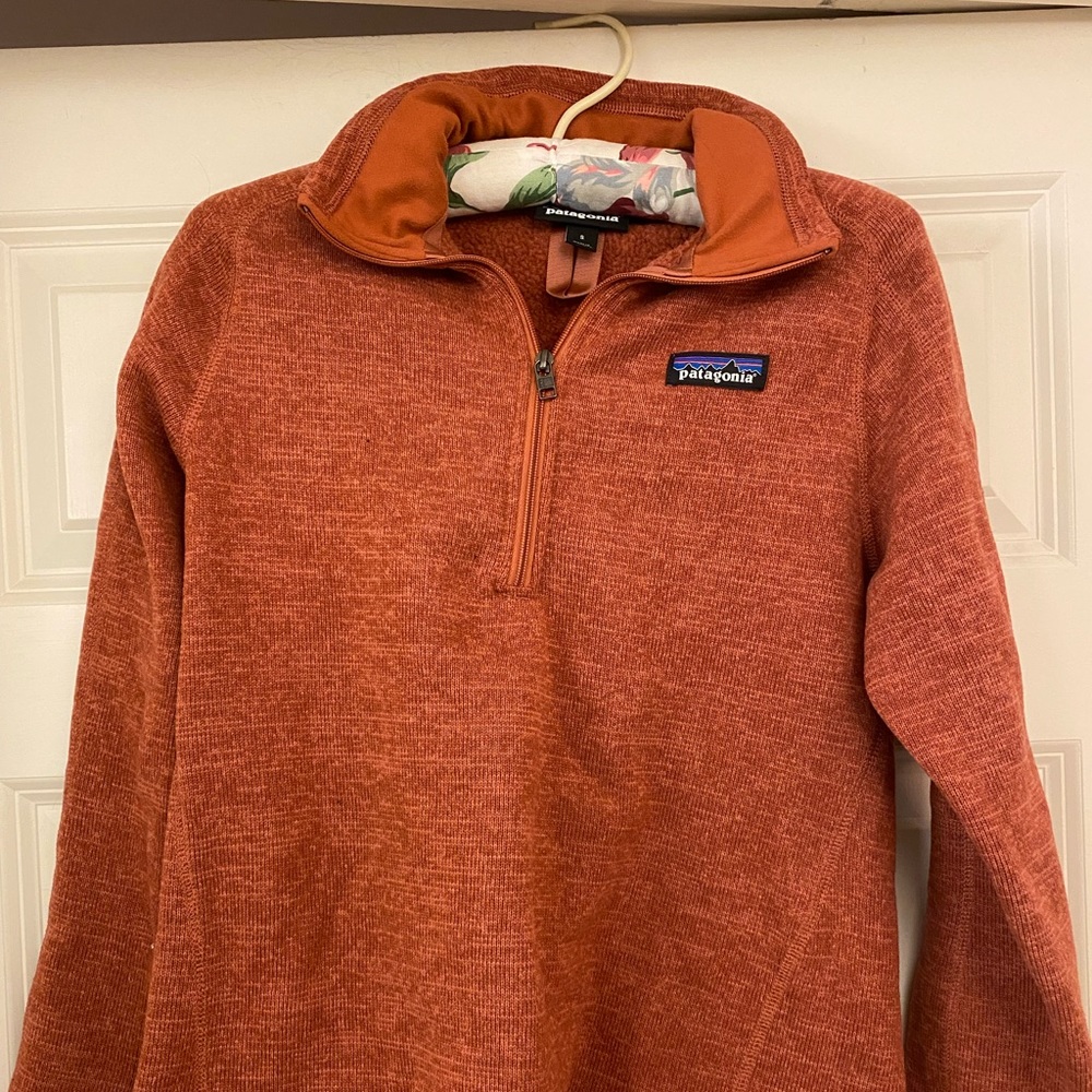COPY - Burnt Orange Synchilla Patagonia Quarter Zip